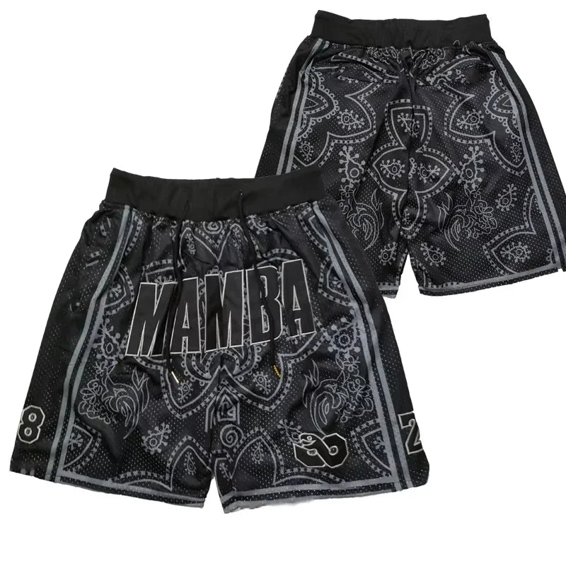 2.0 2025 New Fashion Men's classic basketball shorts 3D printed trendy men's fashionable casual basketball training shorts