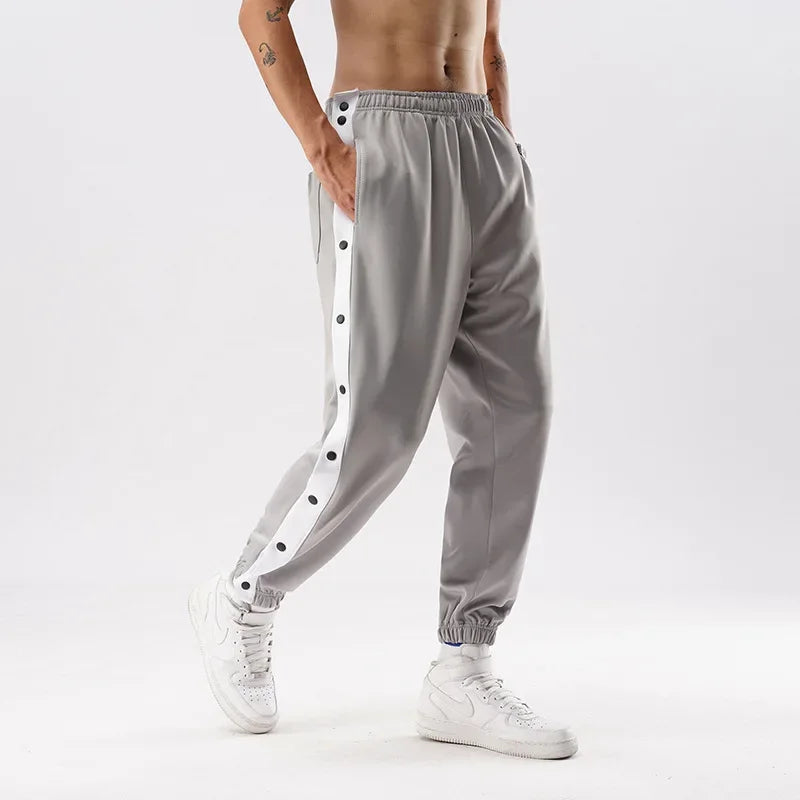 2.0 Sports Breasted Mens Pants Summer Thin Trendy Sweatpants Loose Tied Feet Training Seconds Take Off Basketball Pants