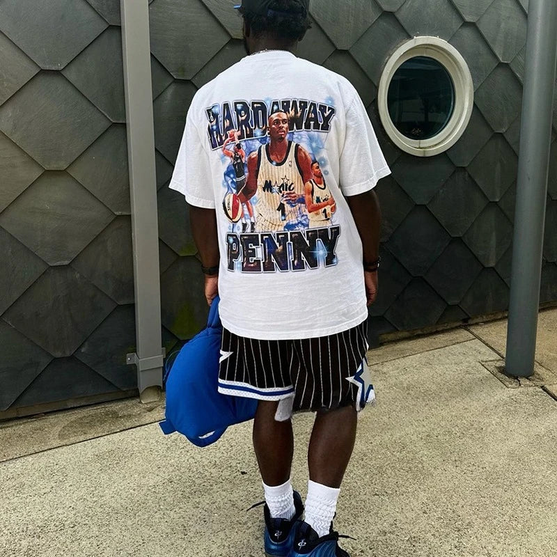 1.0 2025 Fashion Summer New Hot Homage Tees Cheech American Star Character Print Vintage Street Loose Short Sleeve T-Shirt Cotton