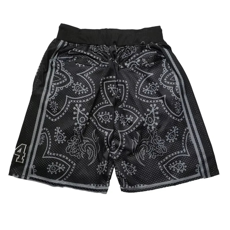 2.0 2025 New Fashion Men's classic basketball shorts 3D printed trendy men's fashionable casual basketball training shorts
