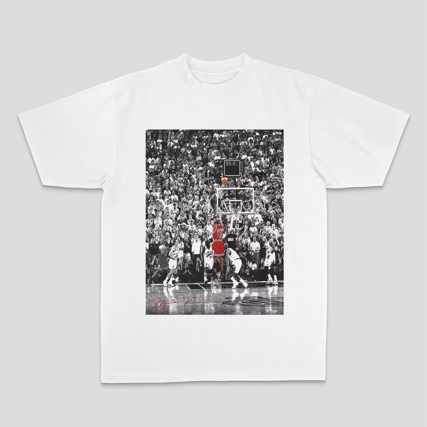 1.0 2025 Michael Jordan American Men's and Women's Loose Cotton Direct Spray Summer Loose Short Sleeve Oversized T Shirt