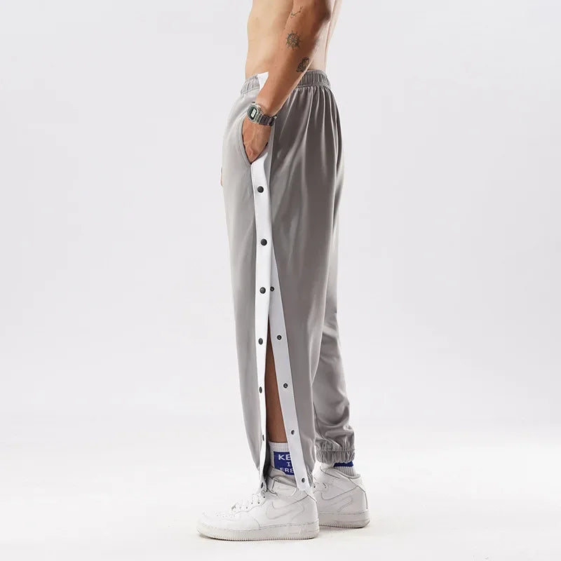 2.0 Sports Breasted Mens Pants Summer Thin Trendy Sweatpants Loose Tied Feet Training Seconds Take Off Basketball Pants