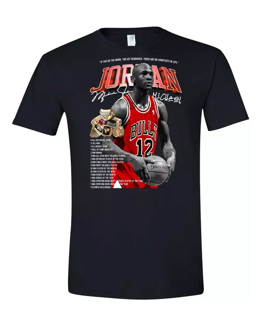 1.0 2025 Hot Sale Michael Jordan Champion Graphic Tees - Unisex Short Sleeve - Size S - 3XL Pure Cotton T-Shirt